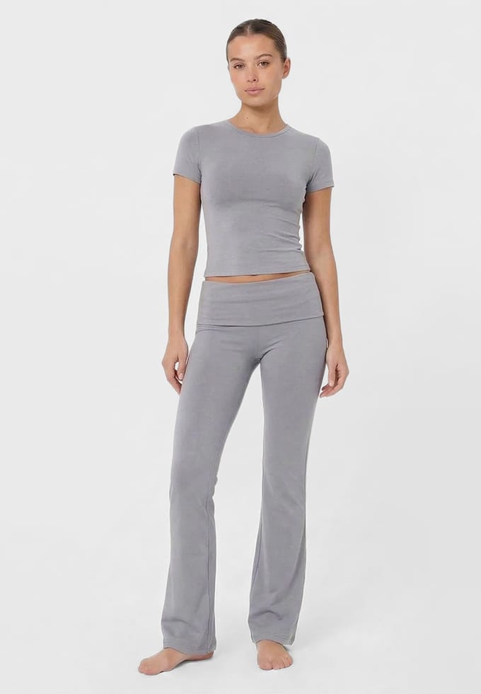 Fold Over Pants GRIJS