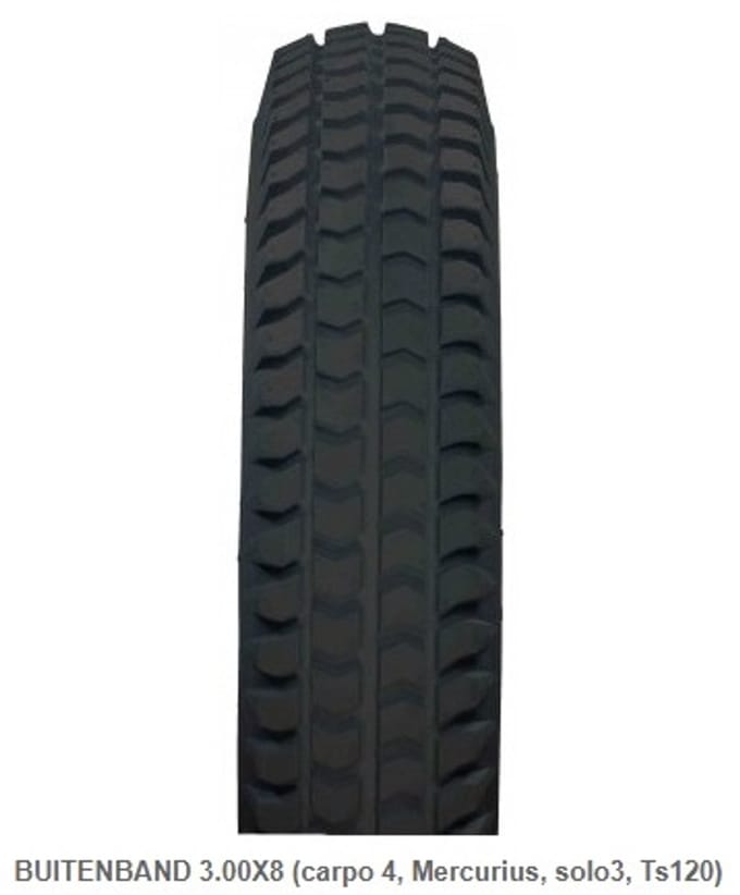 Impac Buitenband Scootmobiel 3.00-8 Zwart