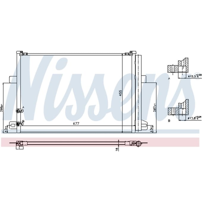Condensor, airconditioning NISSENS 940225