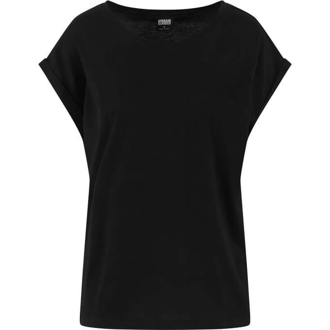 Urban Classics - Viscose Extended Shoulder Top - L - Zwart