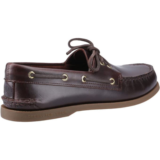 Sperry Authentic 2 Eye Leer Heren Amaretto Bootsschoenen