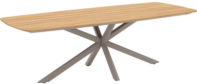 Goossens Tuintafels Toscane - Hout - blank - 240 x 75 x 100 cm
