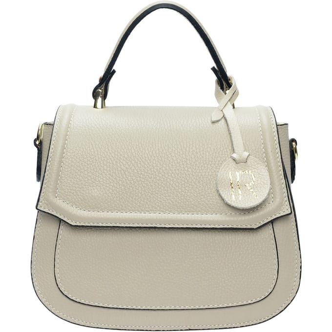 Isabella Rhea Beige Rundleer Tas