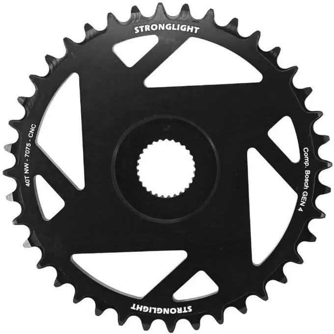 Fietsplatform - e-bike alu Stronglight Bosch Direct Mount Bosch -4- Mono 7075 (4ème Géneration) Technologie Narrow Wide