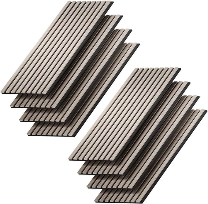 Akoestische Panelen Bruin Set van 8 voor Geluidsdemping en Warmte-isolatie