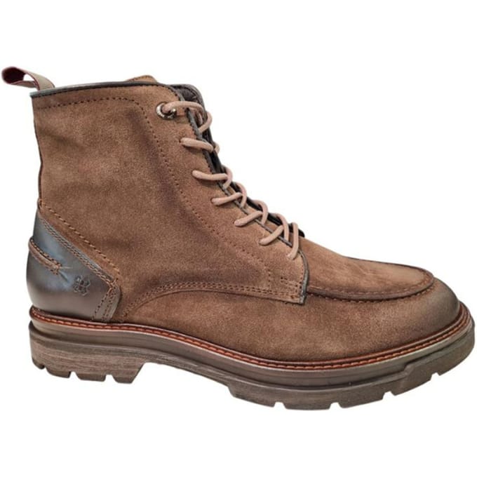 Berkelmans Bruin Suede Heren Veterboots - Bruin - 43