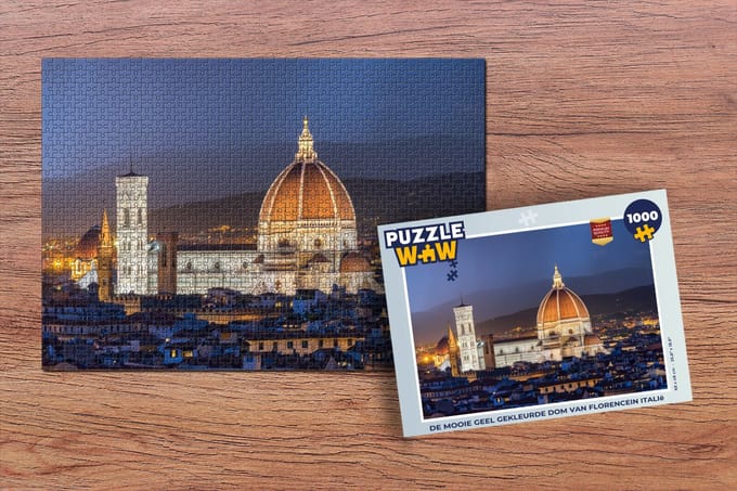 Puzzel Florence - Dom - Licht - Legpuzzel - Puzzel 1000 stukjes volwassenen
