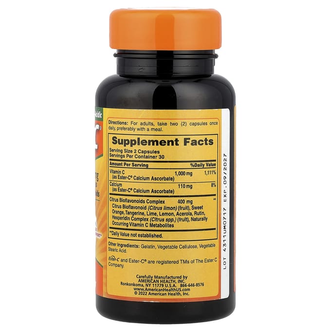 Ester-C® met Citrus Bioflavonoïden, 60 Capsules