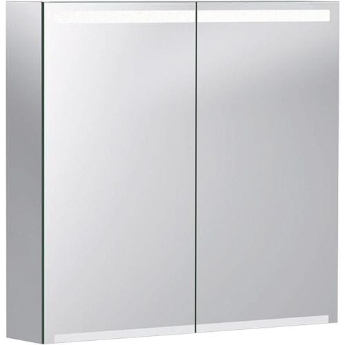 Geberit Option spiegelkast met verlichting 2 deuren 75x70x15 cm
