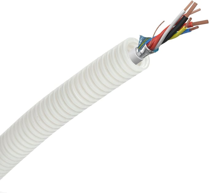 Snelflex flexibele buis alarmkabel 6x0.22mm2 - 16mm per rol 100 meter (SFA06)