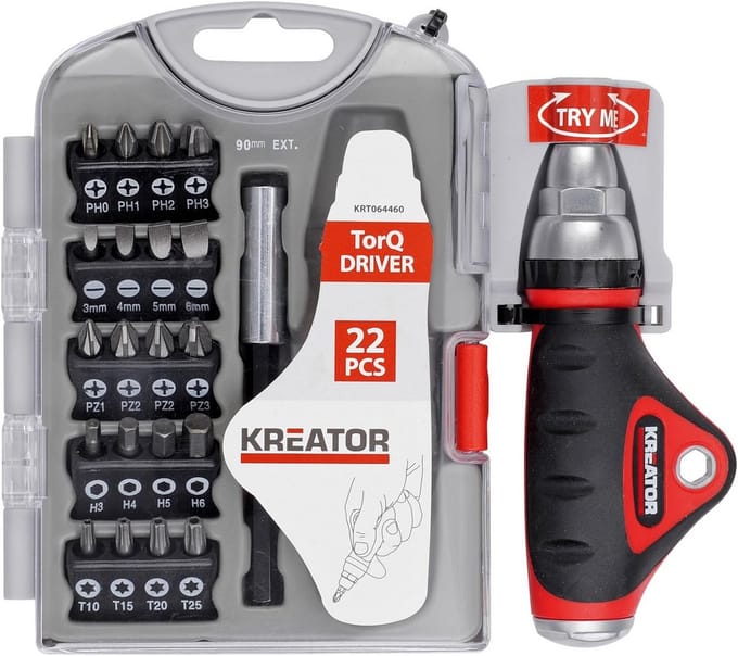 Schroevendraaierbits Set - Bits voor Schroevendraaier - Klussen en Monteren - S2 Staal Kwaliteit - 22 Stuks - Zwart