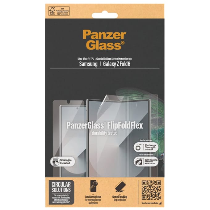 PanzerGlass Anti-Bacterial Case Friendly Screenprotector geschikt voor Samsung Galaxy Z Fold 6