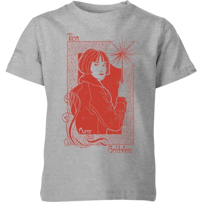Fantastic Beasts Tina Goldstein kinder t-shirt - Grijs - 122/128 (7-8 jaar)