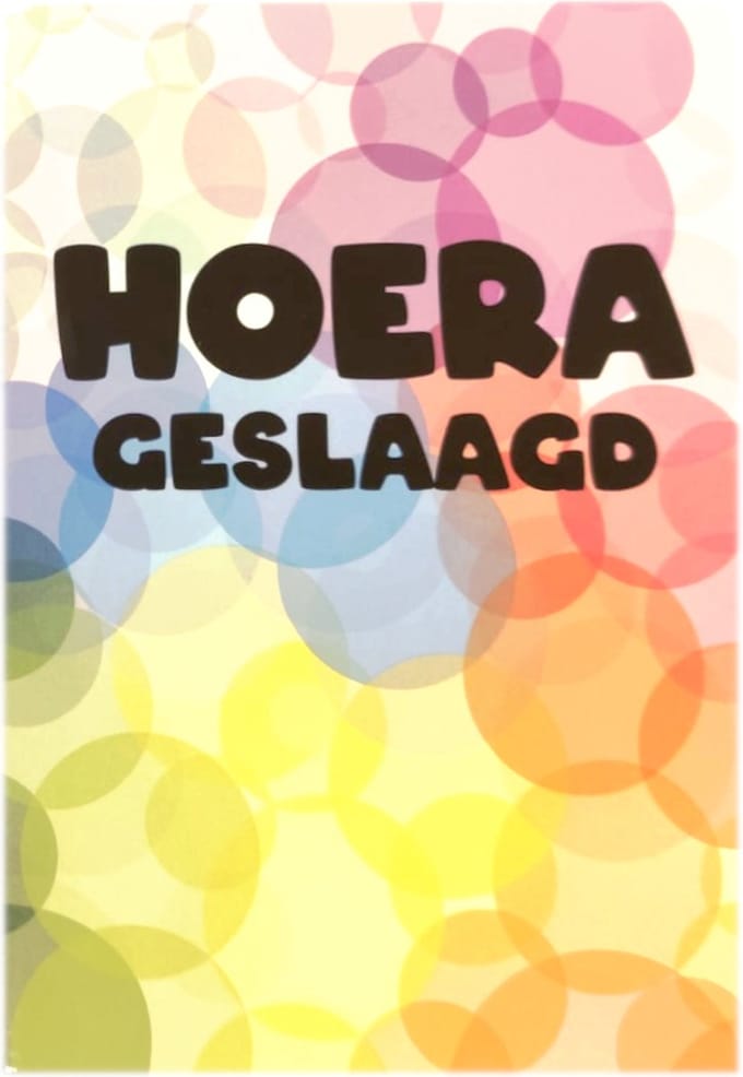 Kaart - Geslaagd - SGR24 - Hoera, geslaagd
