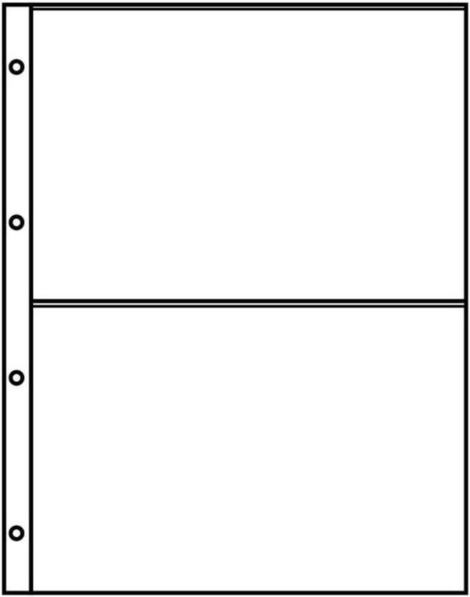 A4 Instekers Met 2 Vakken (220 x 150 mm) Kristalhelder - Set van 10