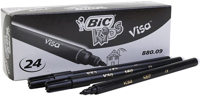 BIC Kids Visa Zwart 24 stuks in doos