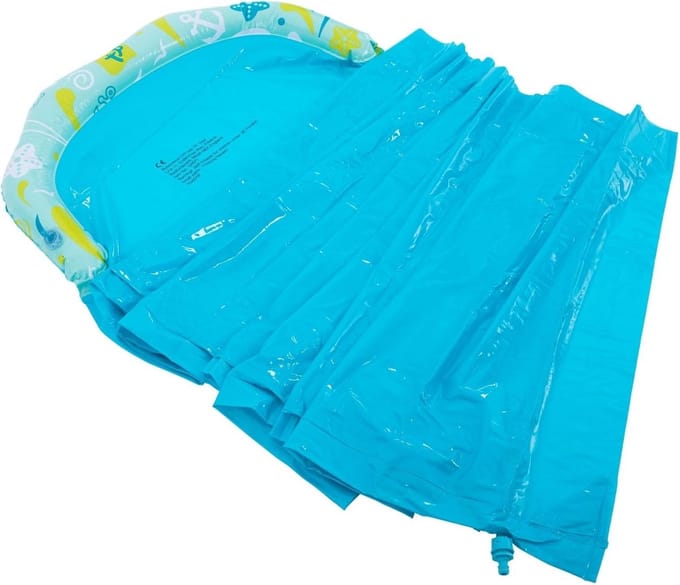 Grote Aqua Waterglijbaan Blauw 6 Meter Lang met Watersproeier - Speelgoed voor Buiten