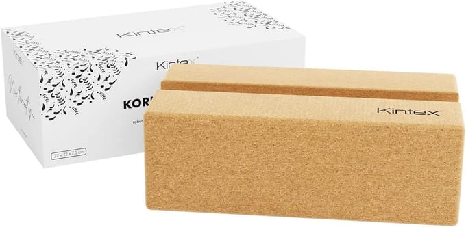 Kurk yogablok 2-in-1 als steun en houder voor tablet en smartphone