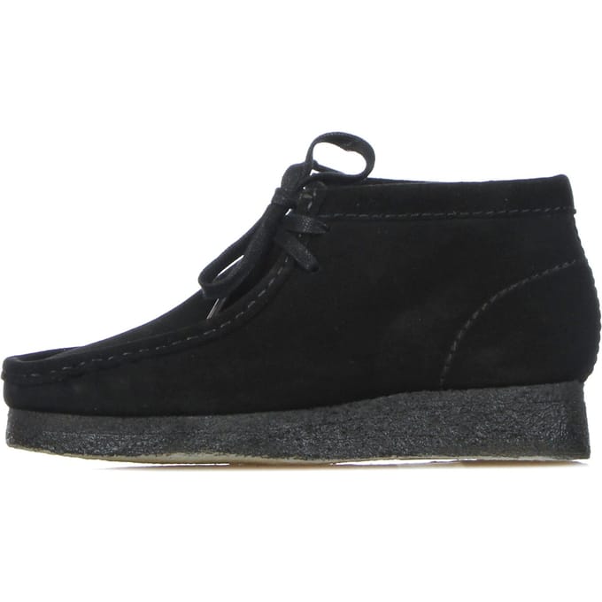 Clarks - Heren schoenen - Wallabee Boot - G - black suede - maat 10,5