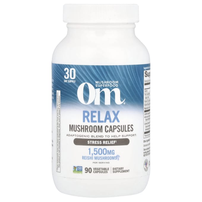 Om Mushrooms, Relax, Capsule de Champignons, 90 Capsules Végétales