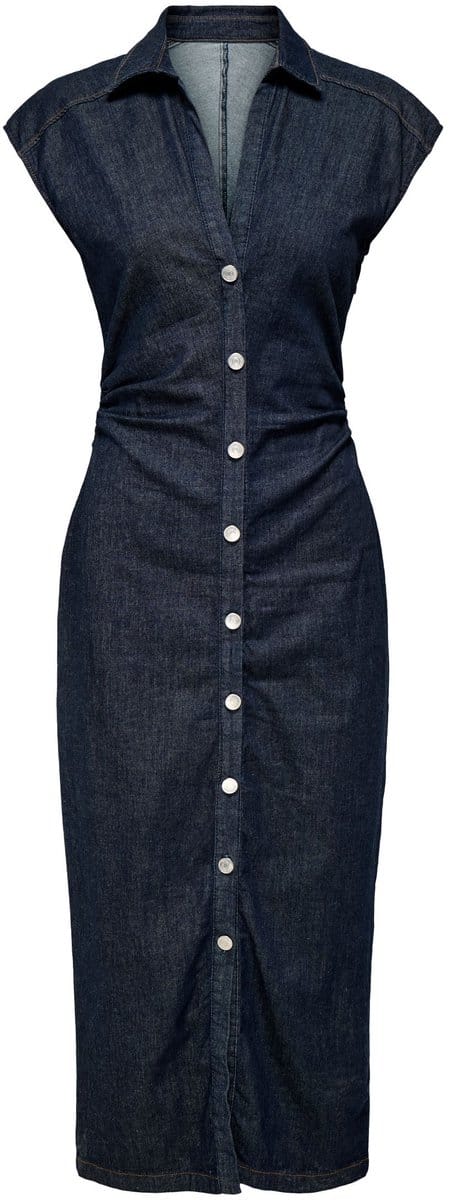 ONLY - ONLBABE CAPSLEEVE MIDI DRESS DNM RINSE - Dames Mini jurken