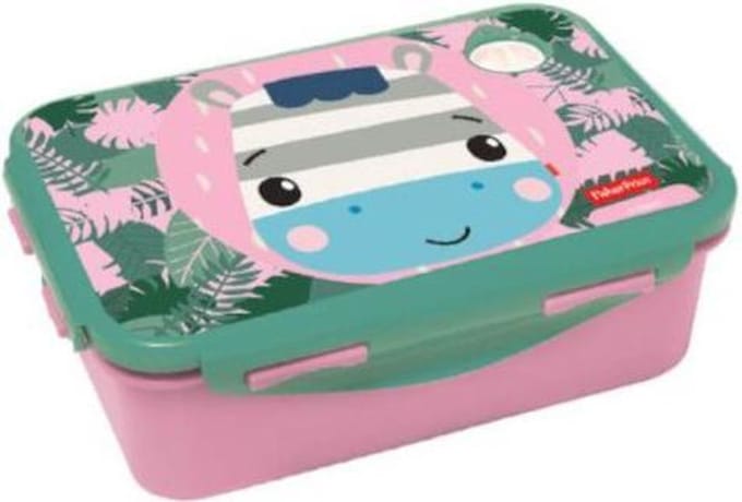 Fisher-price Broodtrommel Junior 500 Ml Roze/groen