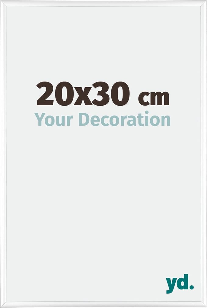 Your Decoration - Fotolijst 20x30 cm - Aluminium - Wit Hoogglans - Kent