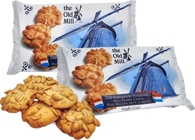 Pindakoekjes - 5 pakken - Souvenirverpakking - Typisch Hollands 150 gram