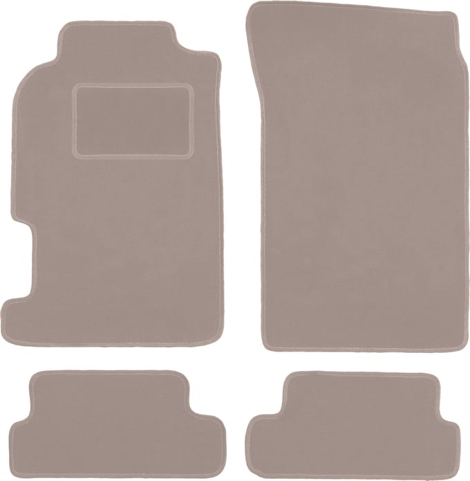 Beige veloursmatten voor: Honda CRX DelSol coupé, cabrio (1992-1997)
