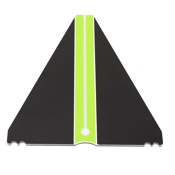 Golf Putting Alignment Spiegel Schokbestendig Draagbare Trainingshulp Acryl Groef Putting Spiegel voor Buiten Oefenen yellow