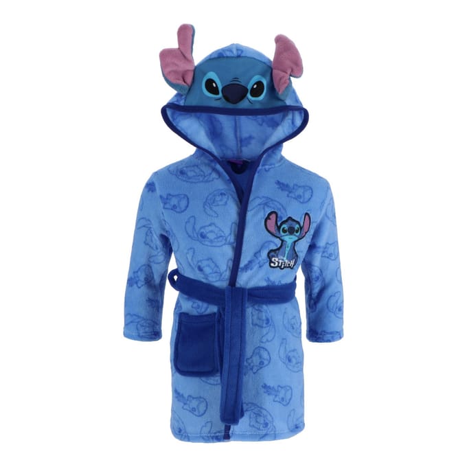 Lilo & Stitch Badjas - Maat 98/104 - Blauw - Kind - Polyester