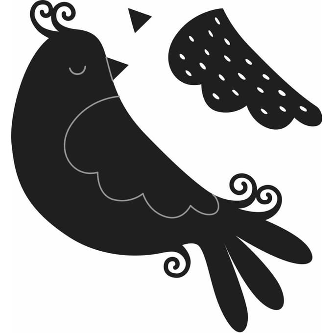 Ponssjabloon "Snow Bird"