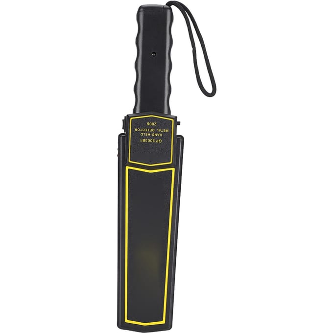 Metaaldetector met hoge gevoeligheid Draagbare handmetaaldetector Scanners voor Koeien(Rechthoek ) black