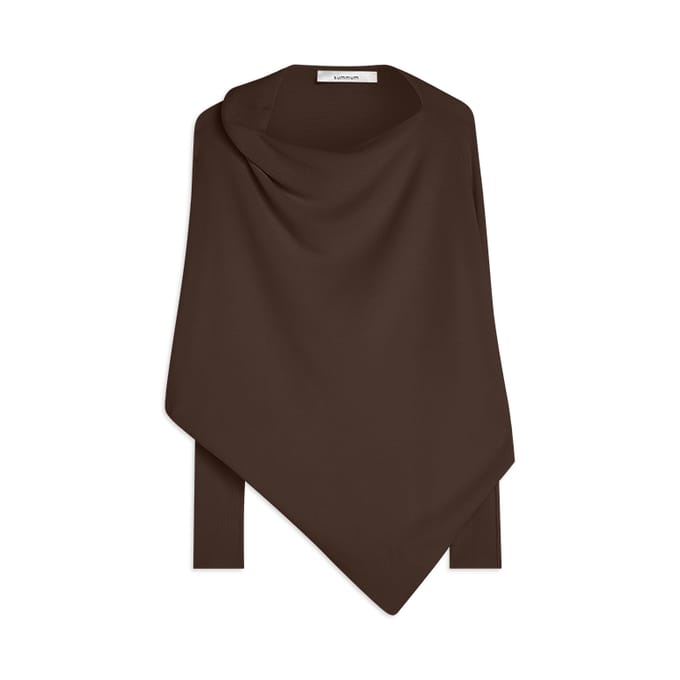 Summum Sweater Viscose Blend Knit Sweaters Donkerbruin 7s7965-70054