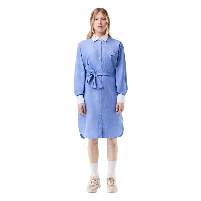 Lacoste Rene-shirtjurk voor dames (Perzisch Blauw)