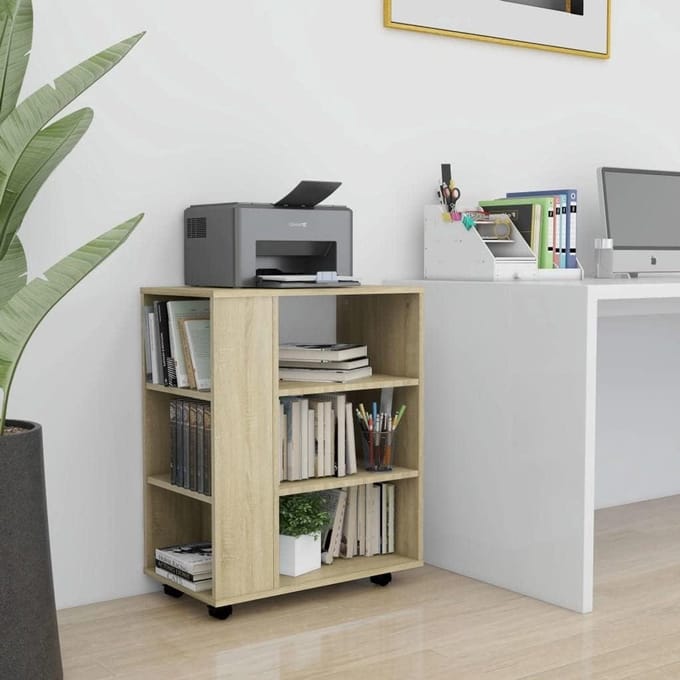 Rolbare kast 60x35x75 cm - Modern design met wieltjes