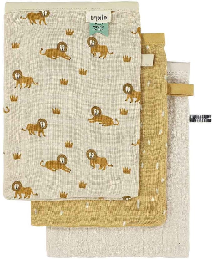 Trixie Tetra washandjes 3-pack mix - Lively Lion