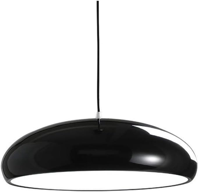 Emvae Hanglamp - Hanglamp Eetkamer - Eettafel Lamp - 35 cm Diameter - Metaal - E27 Fitting - Zwart