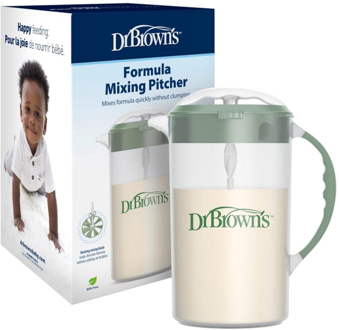 Dr. Brown's Baby Formula Mengkan – BPA-vrij, 1L, groen