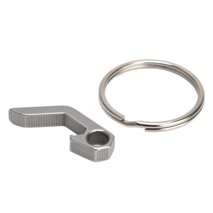 Bierflesopener Sleutelhanger Mini Sleutelhanger Klein Gereedschap Kamperen Mini Opener Bier Wijn Gereedschap gray