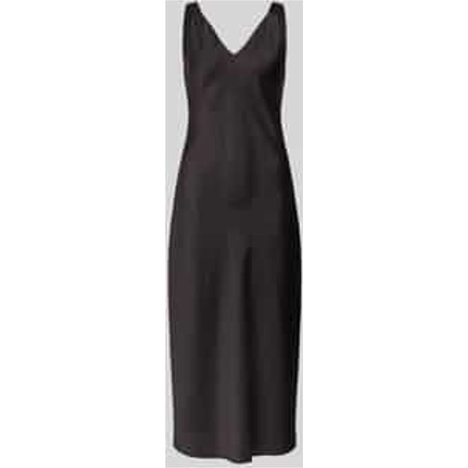 Midi-jurk met V-hals, model 'Qova'