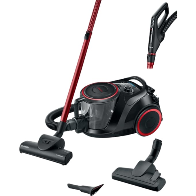 Bosch BGS41POW1 Serie 6 - Stofzuiger zonder zak - Zwart/Rood