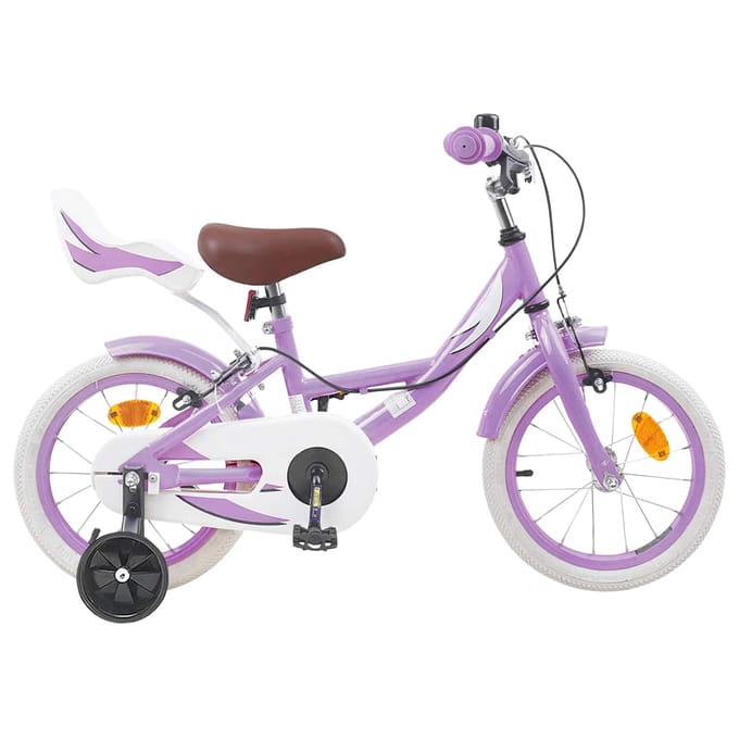 vidaXL - Kinderfiets - 12 - Inch - voor - 2-4 - jaar - oud - Paars