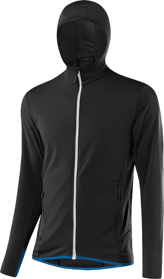 Loeffler shirt lange mouwen technisch met rits M Hoody Tech-Stretch - Zwart