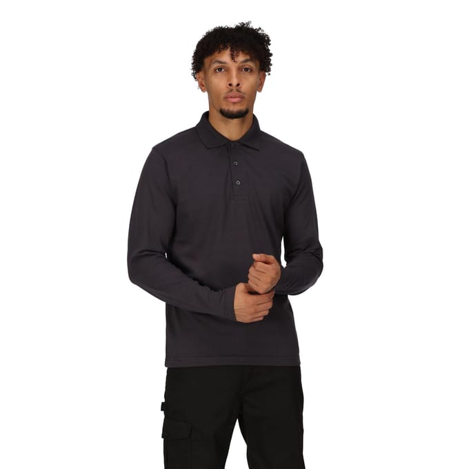 Regatta Heren Pro Poloshirt Met Lange Mouwen (Marine)