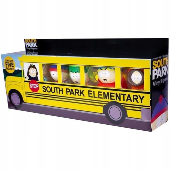 SOUTH PARK FIGURE COLLECTION 2.5INCH 5PCS IN SCHOOL BUS 14,5X35CM