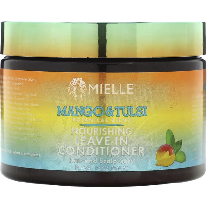 Mielle, Après-shampoing nourrissant sans rinçage, mangue et tulsi, 340 g (340 g) black