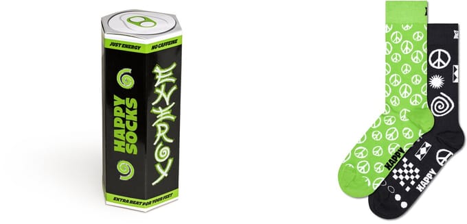 Happy Socks - 2-Pack Energy Drink Socks Gift Set maat 41-46