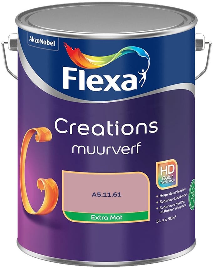 Flexa - Creations Muurverf Extra Mat - A5.11.61 - Mengverf - 5 L
