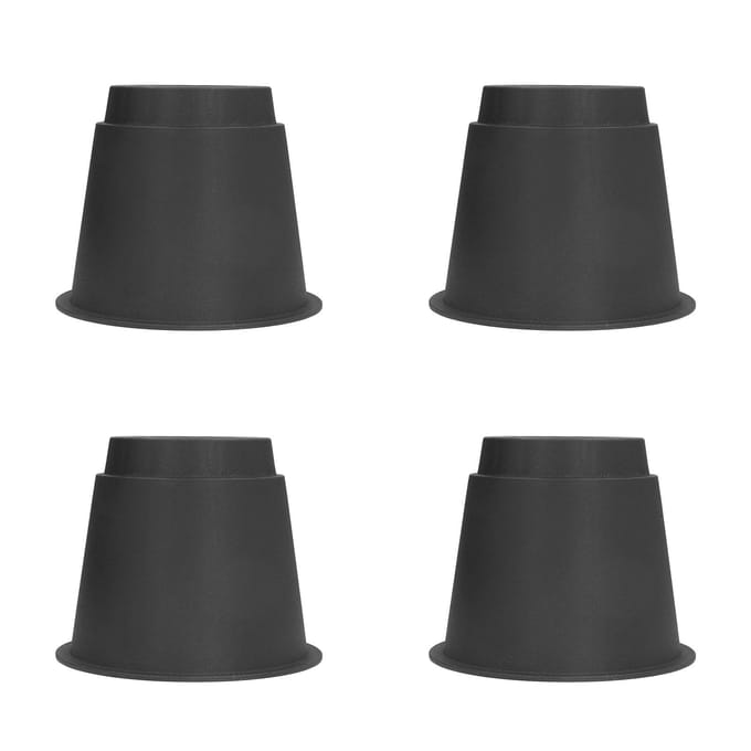 4 Stuks Plastic Meubelverhogers 5 Inch Zware Stapelbare Cirkel Bedverhoger voor Bed Stoel Tafel
